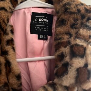 Women’s leopard print coat